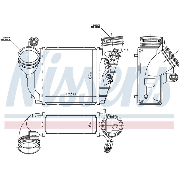 Nissen Intercooler, 96679 96679